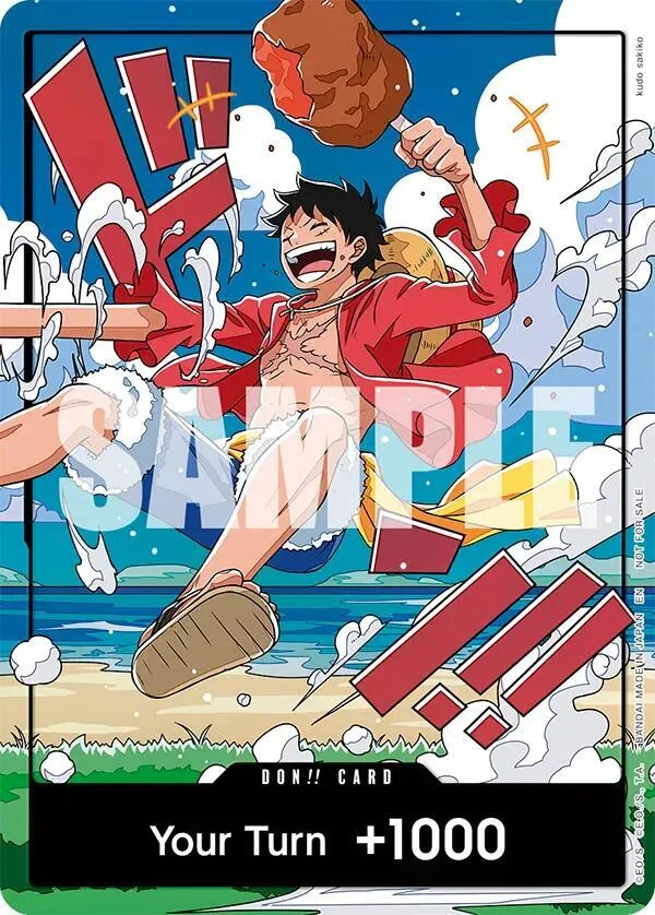 DON!! Card (World United) (Luffy) — One Piece Promotion Cards — One Piece Card Game