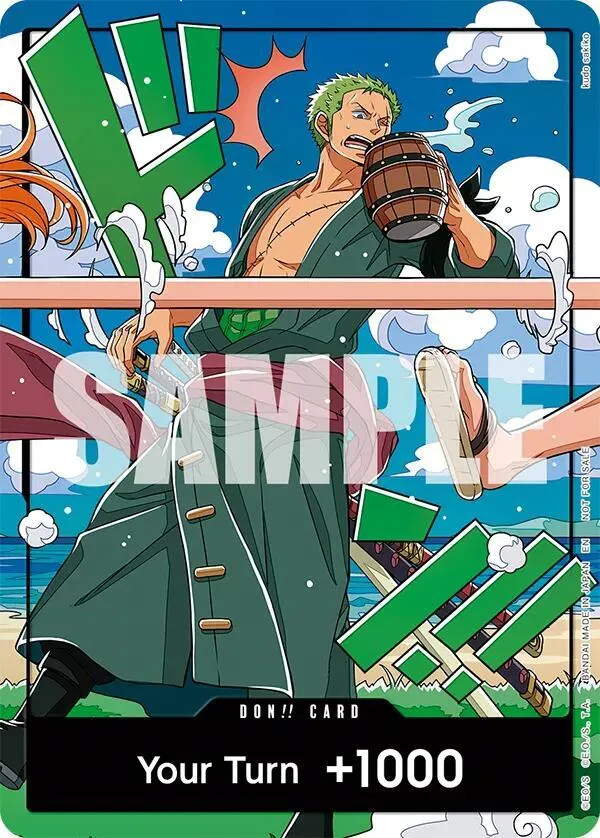 DON!! Card (World United) (Zoro) — One Piece Promotion Cards — One Piece Card Game