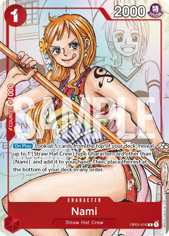 Nami - OP01-016 (Alternate Art) — One Piece Promotion Cards — One Piece Card Game
