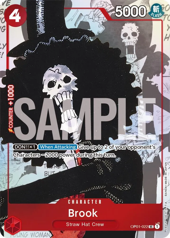 Brook - OP01-022 (Alternate Art) from One Piece Promotion Cards - One Piece Card Game