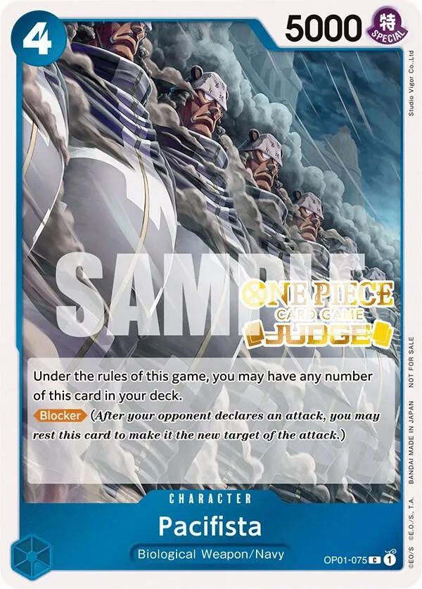 Pacifista (Judge Pack Vol. 3) — One Piece Promotion Cards — One Piece Card Game