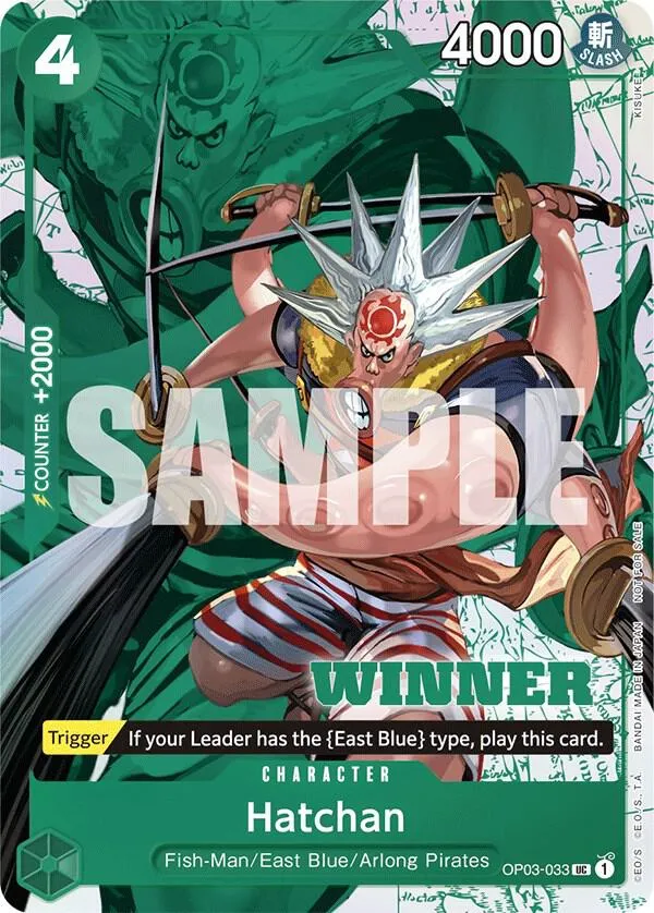 Hatchan (Winner Pack Vol. 6) — One Piece Promotion Cards — One Piece Card Game