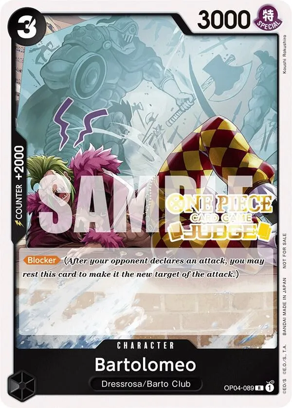 Bartolomeo (Judge Pack Vol. 3) — One Piece Promotion Cards — One Piece Card Game