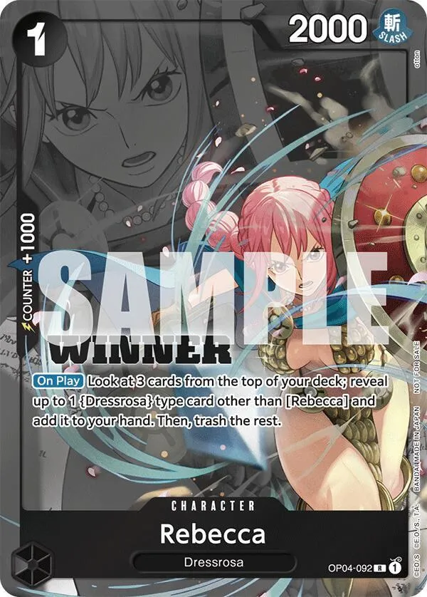 Rebecca (Winner Pack 2025 Vol. 2) — One Piece Promotion Cards — One Piece Card Game