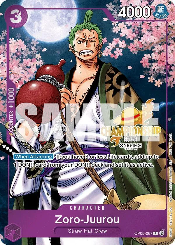 Zoro-Juurou (CS 25-26 Event Pack) — One Piece Promotion Cards — One Piece Card Game