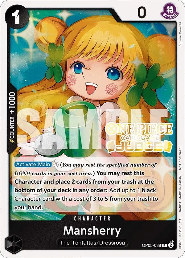 Mansherry (Judge Pack Vol. 4) — One Piece Promotion Cards — One Piece Card Game