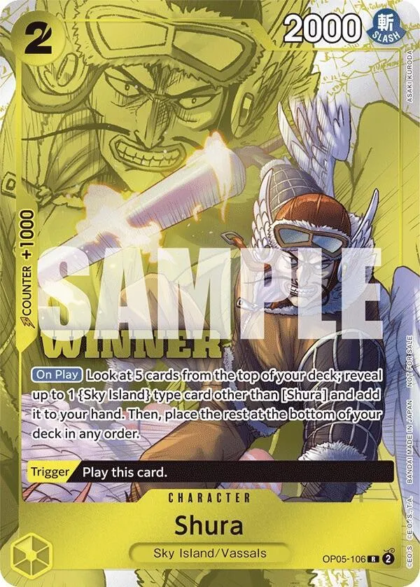 Shura (Winner Pack Vol. 7) — One Piece Promotion Cards — One Piece Card Game