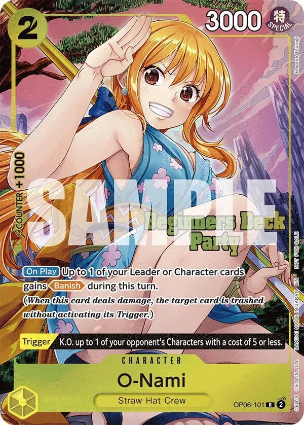 O-Nami (Beginners Deck Party [ST-23] - [ST-28] Winner Pack) — One Piece Promotion Cards — One Piece Card Game