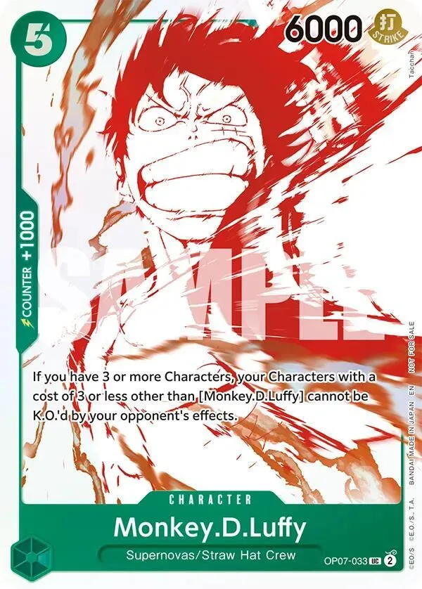 Monkey.D.Luffy (OP07-033) — One Piece Promotion Cards — One Piece Card Game
