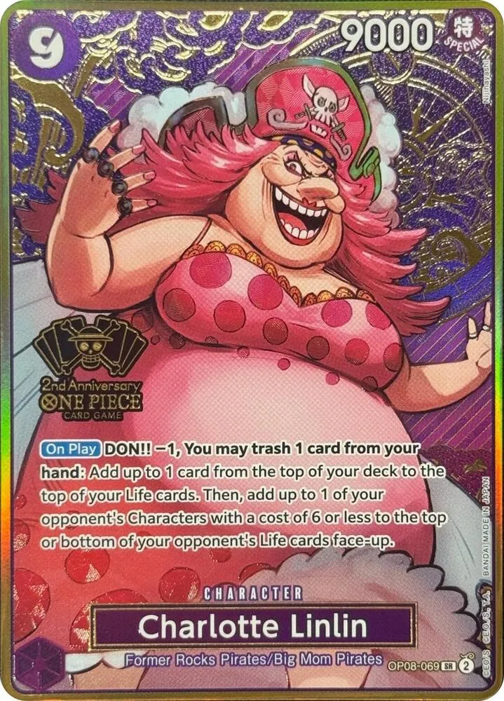 Charlotte Linlin (One Piece Japanese Version 2nd Anniversary Set) — One Piece Promotion Cards — One Piece Card Game