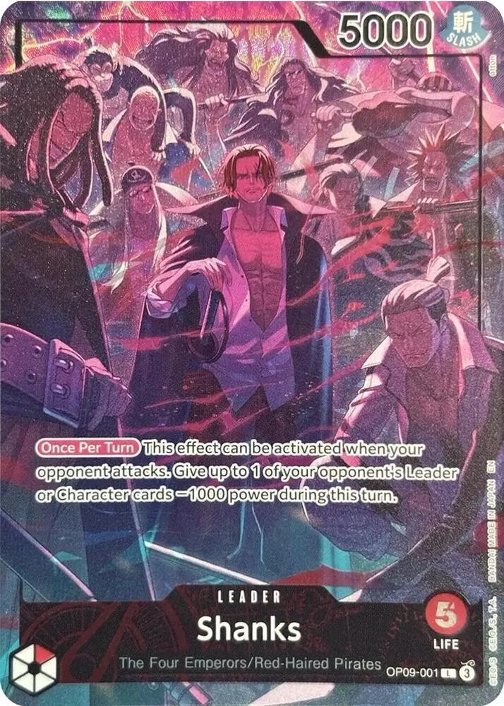 Shanks (English Version 2nd Anniversary Set) — One Piece Promotion Cards — One Piece Card Game