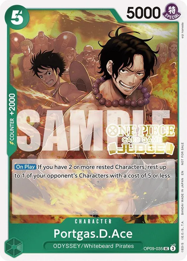 Portgas.D.Ace (Judge Pack Vol. 6) — One Piece Promotion Cards — One Piece Card Game