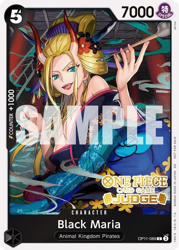 Black Maria (Judge Pack Vol. 7) — One Piece Promotion Cards — One Piece Card Game