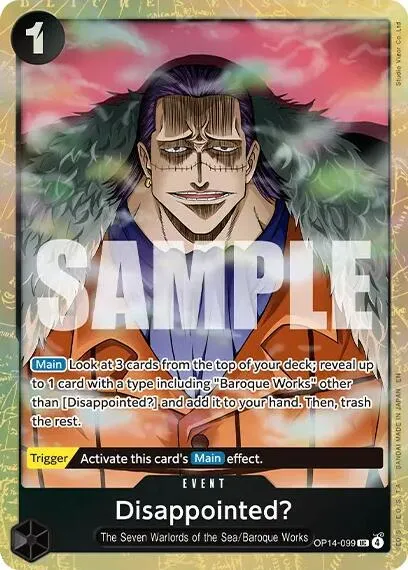 Disappointed? (Premium Card Collection -Best Selection Vol. 6-) — One Piece Promotion Cards — One Piece Card Game