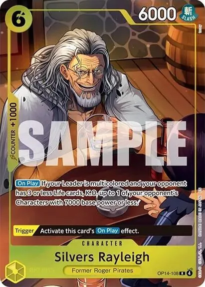 Silvers Rayleigh (One Piece Card Game Illustration Box Vol. 7) — One Piece Promotion Cards — One Piece Card Game