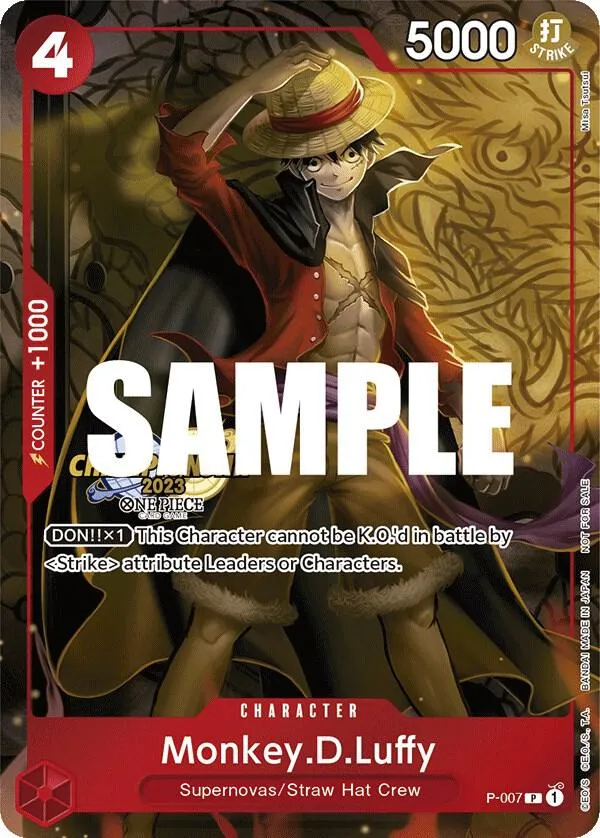 Monkey.D.Luffy (007) (CS 2023 Celebration Pack) — One Piece Promotion Cards — One Piece Card Game