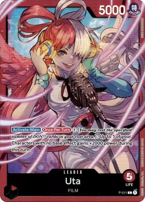 Uta - P-011 (Premium Card Collection -Uta-) — One Piece Promotion Cards — One Piece Card Game