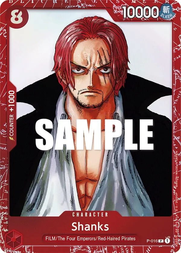 Shanks (Premium Card Collection -ONE PIECE FILM RED Edition-) — One Piece Promotion Cards — One Piece Card Game