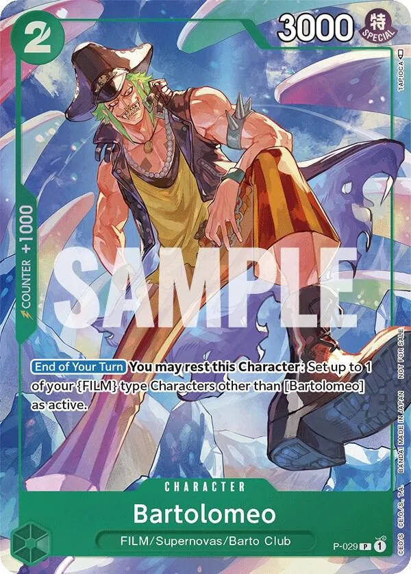 Bartolomeo (Event Pack Vol. 1) from One Piece Promotion Cards - One Piece Card Game