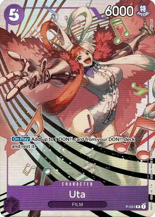 Uta - P-031 (Premium Card Collection -Uta-) — One Piece Promotion Cards — One Piece Card Game