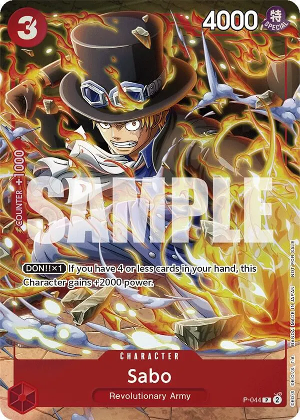 Sabo (Event Pack Vol. 4) — One Piece Promotion Cards — One Piece Card Game