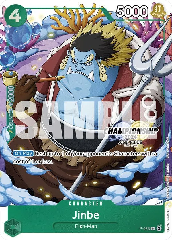 Jinbe (CS 2024 Event Pack Finalist) — One Piece Promotion Cards — One Piece Card Game