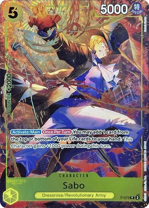 Sabo (Premium Card Collection -Best Selection Vol. 3-) — One Piece Promotion Cards — One Piece Card Game