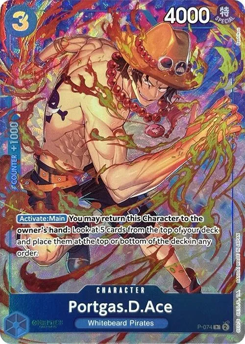 Portgas.D.Ace (Premium Card Collection -Best Selection Vol. 3-) — One Piece Promotion Cards — One Piece Card Game