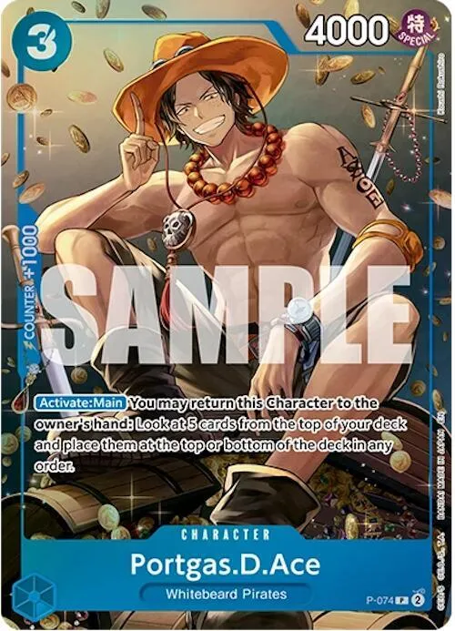 Portgas.D.Ace (Tin Pack Set Vol. 2) — One Piece Promotion Cards — One Piece Card Game