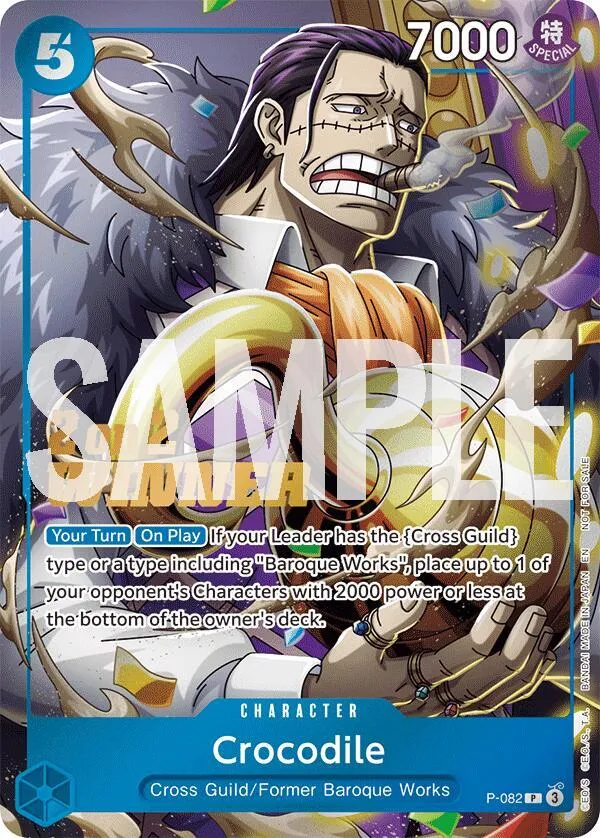 Crocodile (Store 2-on-2 Battle 2025 Winner) — One Piece Promotion Cards — One Piece Card Game
