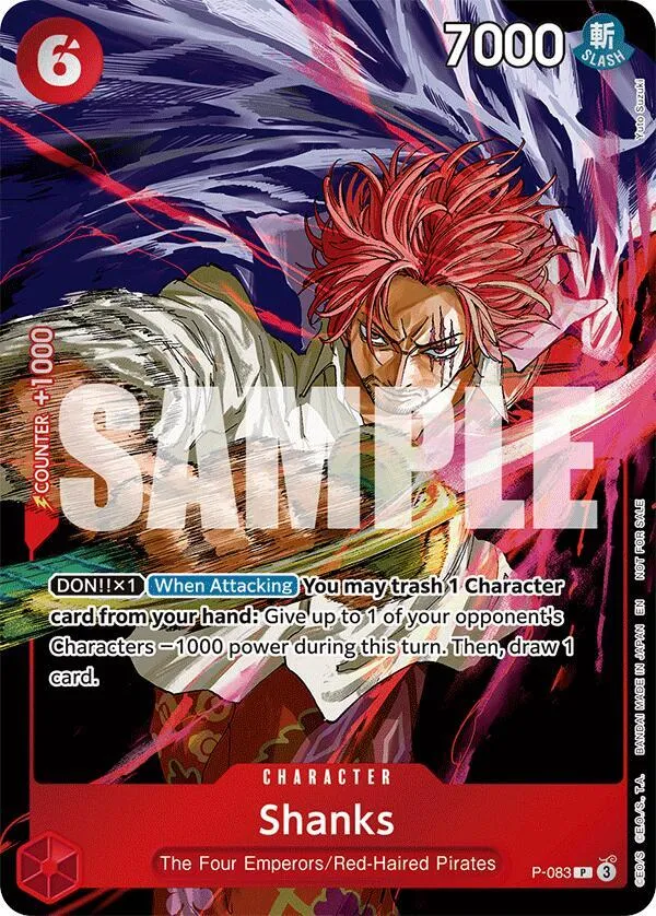 Shanks (Event Pack Vol. 6) — One Piece Promotion Cards — One Piece Card Game