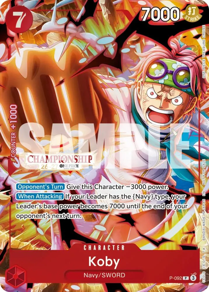 Koby (CS 26-27 Event Pack) — One Piece Promotion Cards — One Piece Card Game