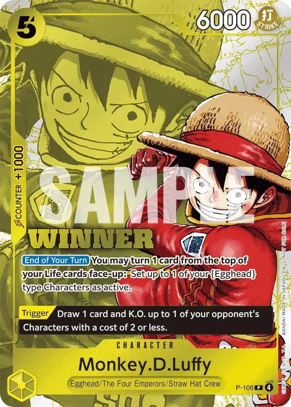 Monkey.D.Luffy (Winner Pack 2026 Vol. 2) from One Piece Promotion Cards - One Piece Card Game