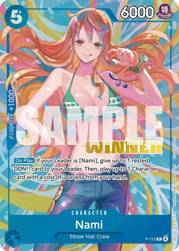 Nami (Heroines Battle Winner Pack) — One Piece Promotion Cards — One Piece Card Game