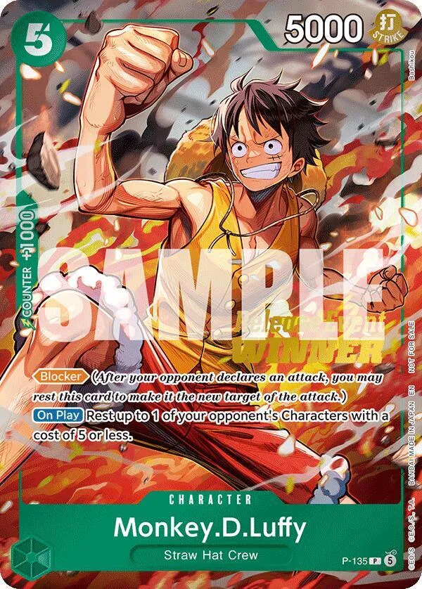Monkey.D.Luffy (OP16 Release Event Winner) — One Piece Promotion Cards — One Piece Card Game