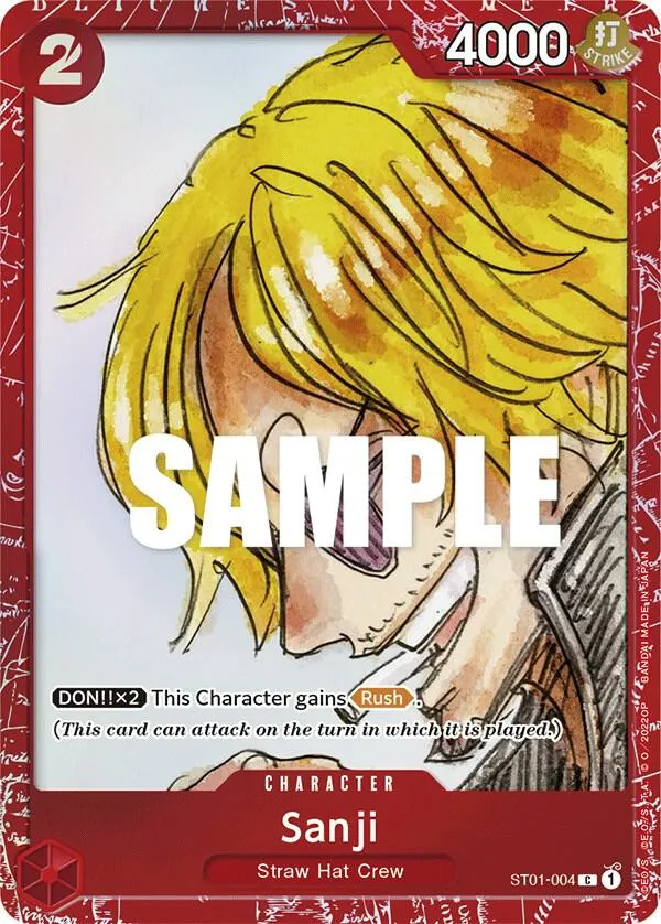 Sanji (ST01-004) — One Piece Promotion Cards — One Piece Card Game