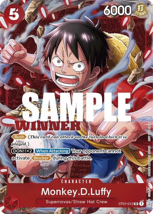 Monkey.D.Luffy (Winner Pack Vol. 5) — One Piece Promotion Cards — One Piece Card Game