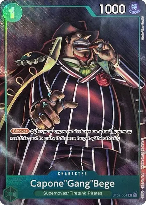 Capone"Gang"Bege (Premium Card Collection -Best Selection Vol. 2-) — One Piece Promotion Cards — One Piece Card Game