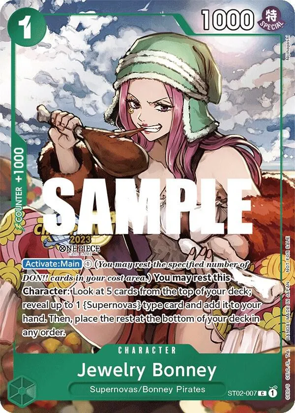 Jewelry Bonney (CS 2023 Celebration Pack) — One Piece Promotion Cards — One Piece Card Game