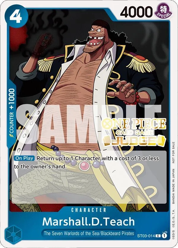 Marshall.D.Teach (Judge Pack Vol. 4) — One Piece Promotion Cards — One Piece Card Game