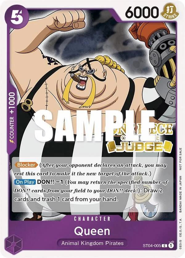 Queen (Judge Pack Vol. 2) — One Piece Promotion Cards — One Piece Card Game