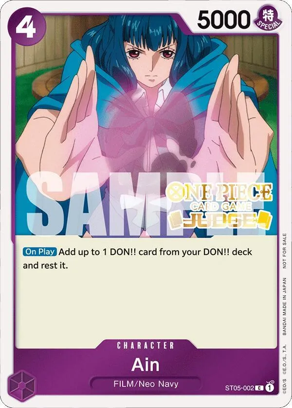 Ain (Judge Pack Vol. 4) — One Piece Promotion Cards — One Piece Card Game