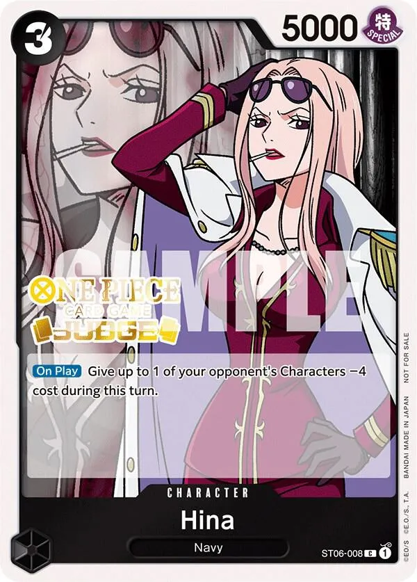 Hina (Judge Pack Vol. 3) — One Piece Promotion Cards — One Piece Card Game