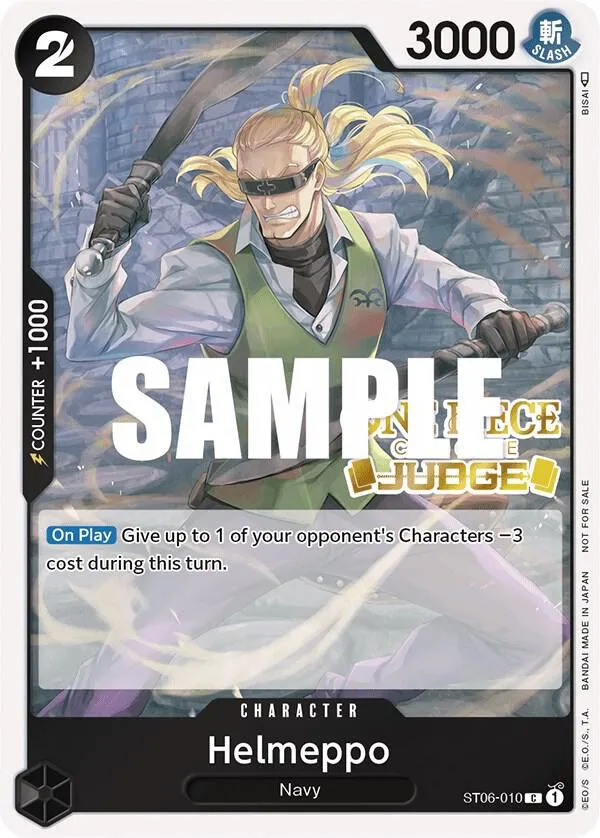 Helmeppo (Judge) — One Piece Promotion Cards — One Piece Card Game