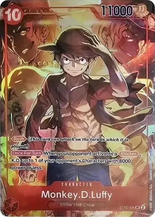 Monkey.D.Luffy (Treasure Booster Set) — One Piece Promotion Cards — One Piece Card Game