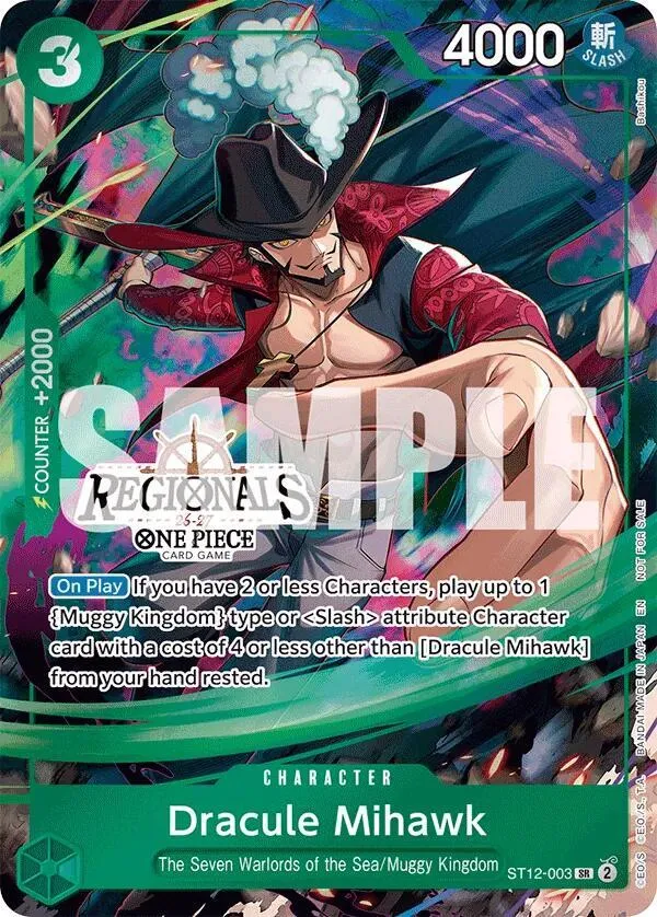 Dracule Mihawk (Regional Participation Pack 2026 Vol.1) — One Piece Promotion Cards — One Piece Card Game