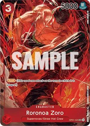 Roronoa Zoro (025) (Parallel) — Romance Dawn — One Piece Card Game