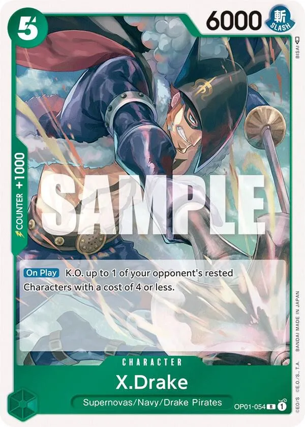 X.Drake (054) — Romance Dawn — One Piece Card Game