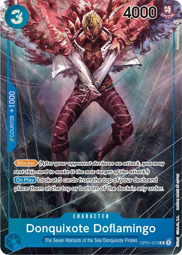 Donquixote Doflamingo (073) (Parallel) — Romance Dawn — One Piece Card Game