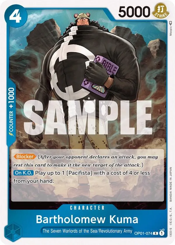 Bartholomew Kuma — Romance Dawn — One Piece Card Game